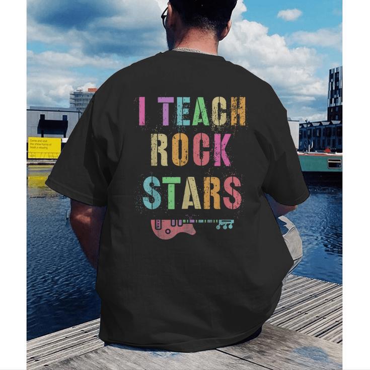 I TEACH ROCKSTARS Band Vibes Teacher Rocks My Music Teaching Men's Back Print T-Shirt, funny gift