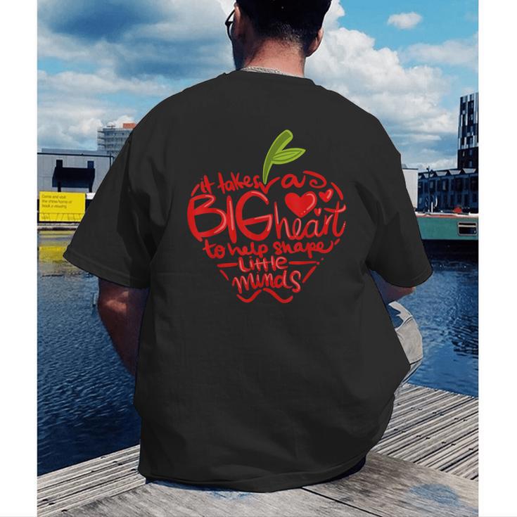 Teacher Day T Shirt Appreciation Day Apple Teach Learn Men's Back Print T-Shirt, funny gift Teacher Day T Shirt Appreciation Day Apple Teach Learn Men's Back Print T-Shirt, funny gift