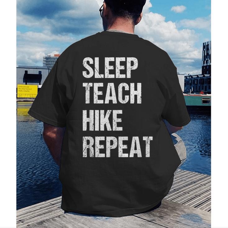 Teacher Hiking Shirt Teaching Hiker T Shirt Men's Back Print T-Shirt, funny gift