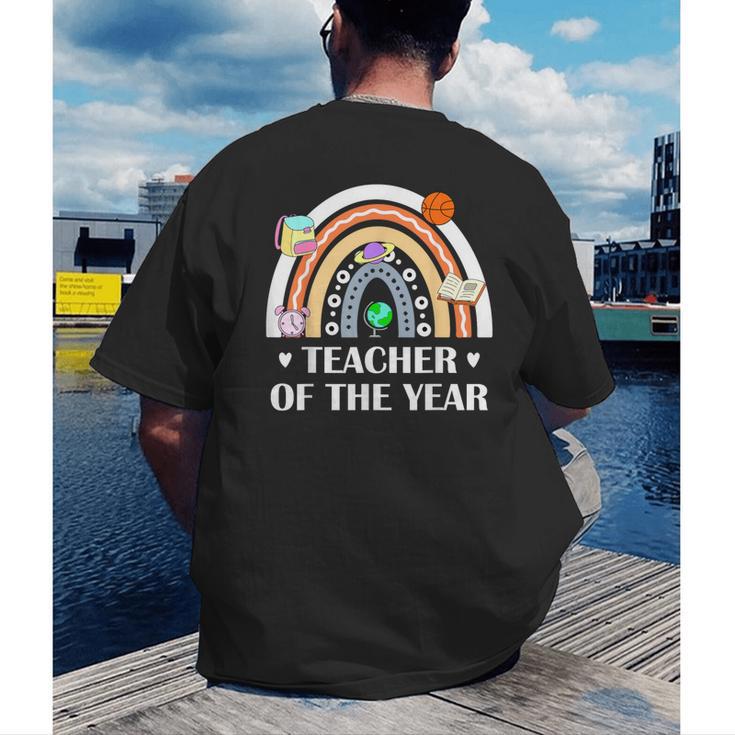 Teacher Of The Year Best Teacher Ever Men Women Men's Back Print T-Shirt, funny gift Teacher Of The Year Best Teacher Ever Men Women Men's Back Print T-Shirt, funny gift