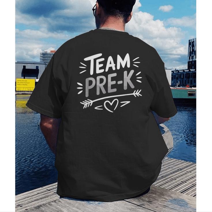 Team Pre K T Shirt Fun For Kids And Teachers Men's Back Print T-Shirt, funny gift Team Pre K T Shirt Fun For Kids And Teachers Men's Back Print T-Shirt, funny gift