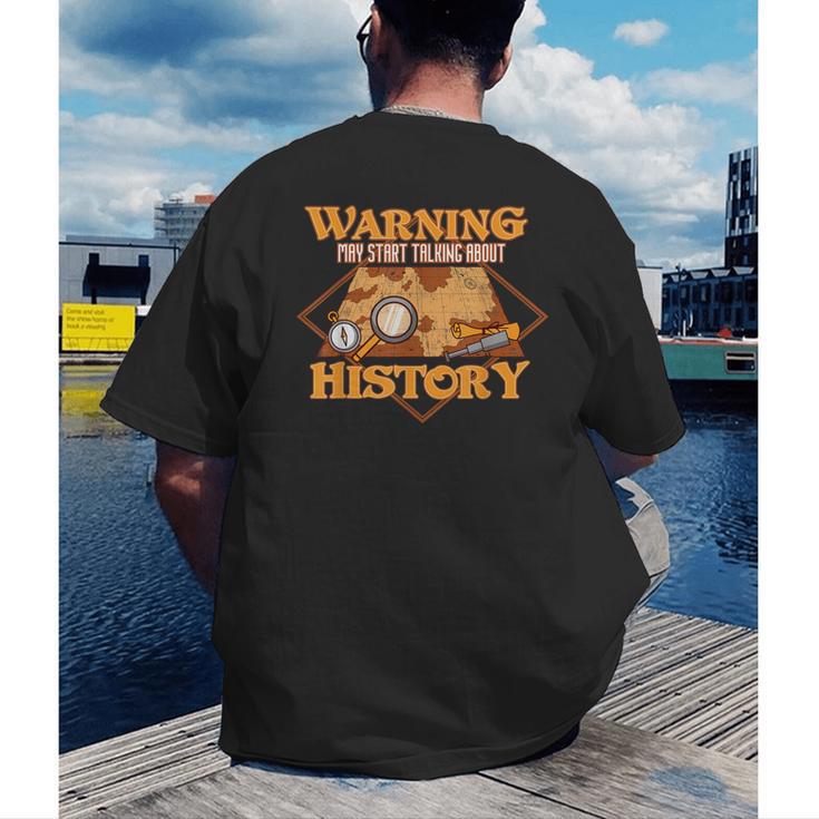 Historian History Teacher Student Men Women Kids Men's Back Print T-Shirt, funny gift