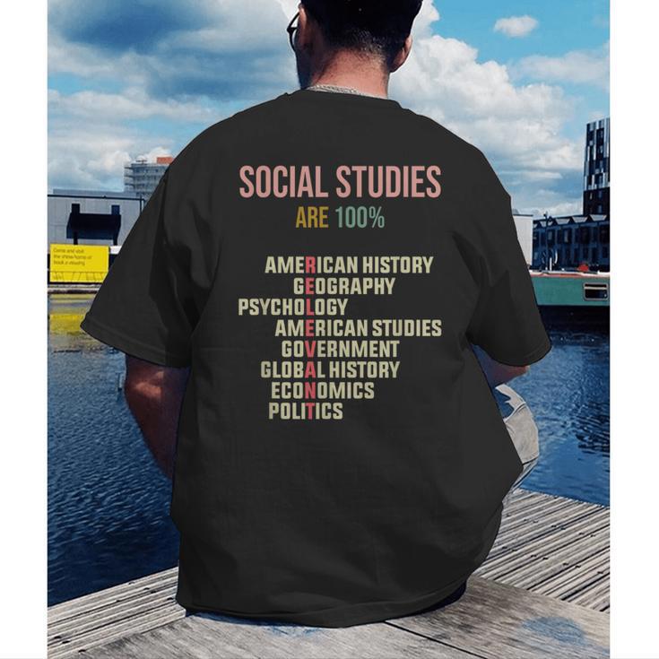 World History Classroom Social Studies History Teacher Men's Back Print T-Shirt, funny gift World History Classroom Social Studies History Teacher Men's Back Print T-Shirt, funny gift
