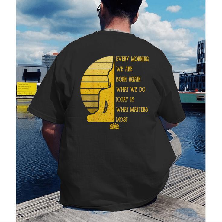 Yoga Meditation Buddha Yoga Teacher T-Shirt Men's Back Print T-Shirt, funny gift Yoga Meditation Buddha Yoga Teacher T-Shirt Men's Back Print T-Shirt, funny gift