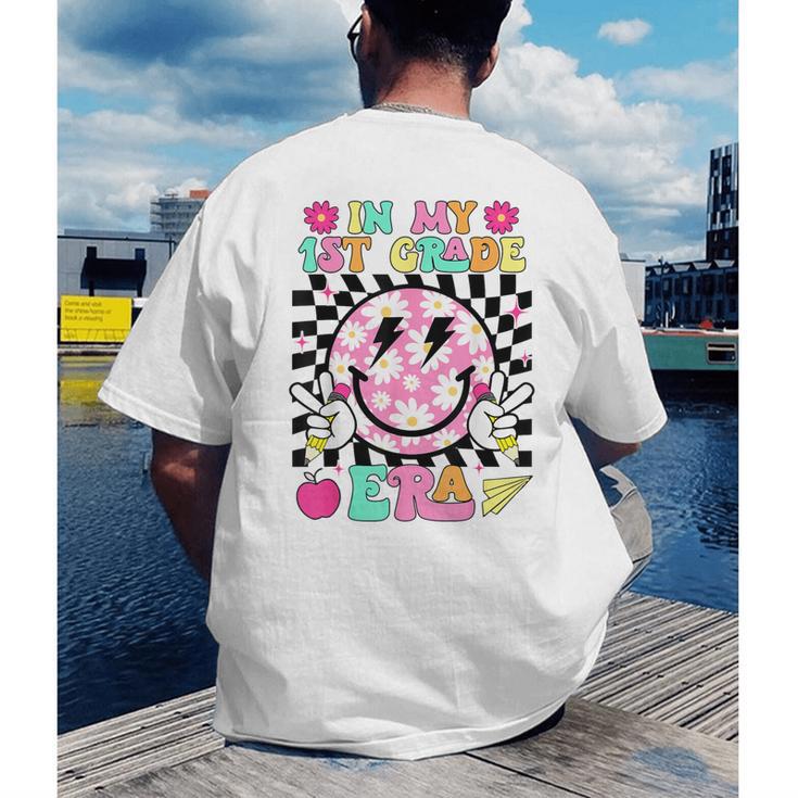 In My 1st Grade Era Smile Face Back To School Teacher Kid Men's Back Print T-Shirt, funny gift