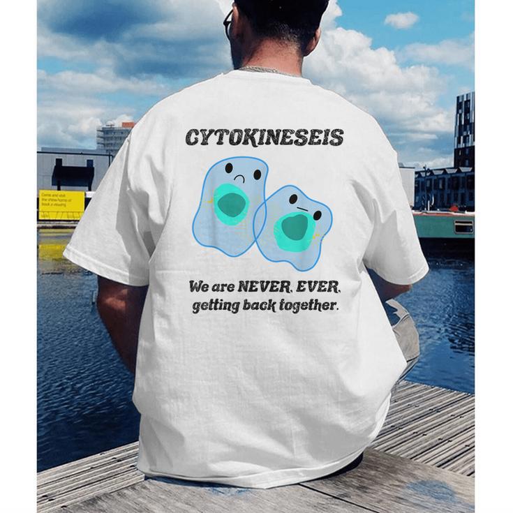 Biology T Shirts Science Biology Teacher Idea Men's Back Print T-Shirt, funny gift