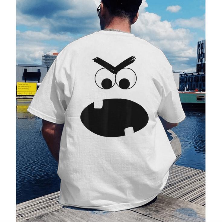 Carrot Teacher Matching Halloween Costume Men's Back Print T-Shirt, funny gift