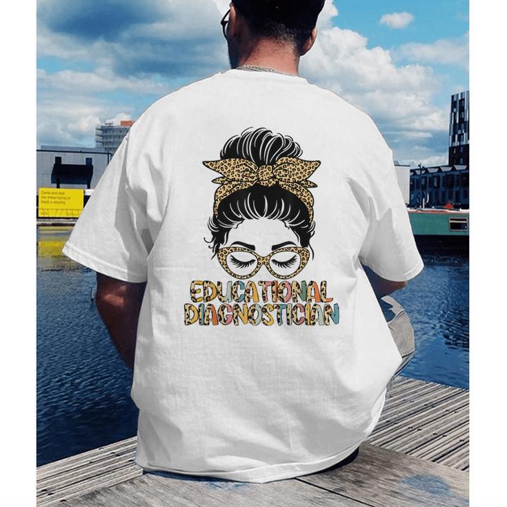Cute Educational Diagnostician Teacher Appreciation Week Men Women Men's Back Print T-Shirt, funny gift Cute Educational Diagnostician Teacher Appreciation Week Men Women Men's Back Print T-Shirt, funny gift