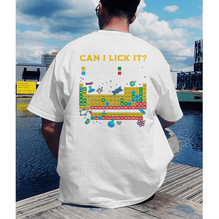 Can I Lick It Periodic Table Science Teacher Student Premium Tri-Blend Men's Back Print T-Shirt, funny gift Can I Lick It Periodic Table Science Teacher Student Premium Tri-Blend Men's Back Print T-Shirt, funny gift