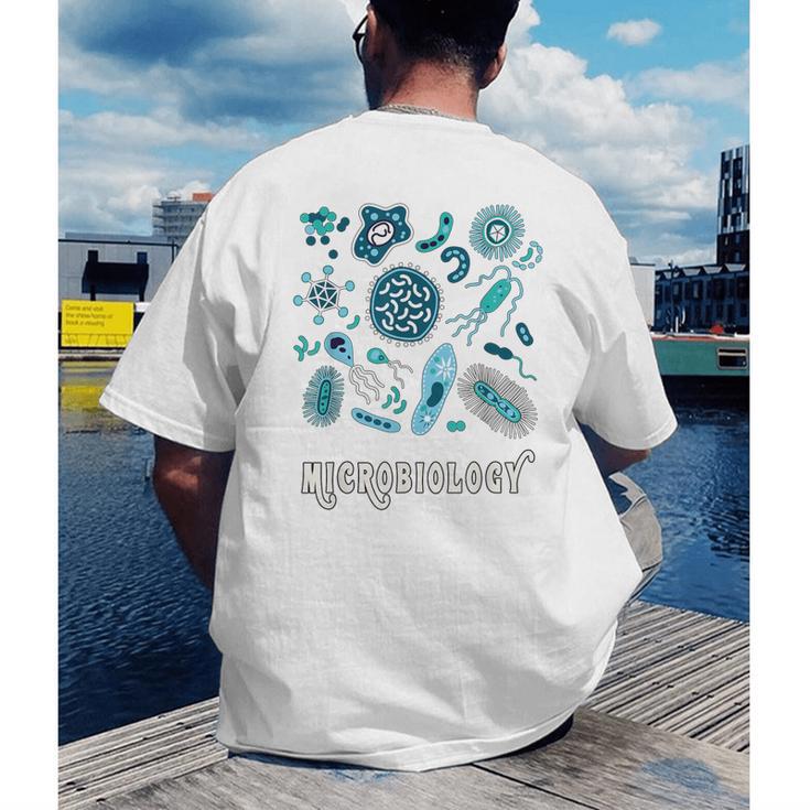 Microbiology Teacher Science Instructor Tee Shirt For Men Women Men's Back Print T-Shirt, funny gift