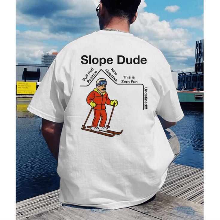 Nerdy Slope Dude Geometry Algebra Math Teacher Men's Back Print T-Shirt, funny gift Nerdy Slope Dude Geometry Algebra Math Teacher Men's Back Print T-Shirt, funny gift