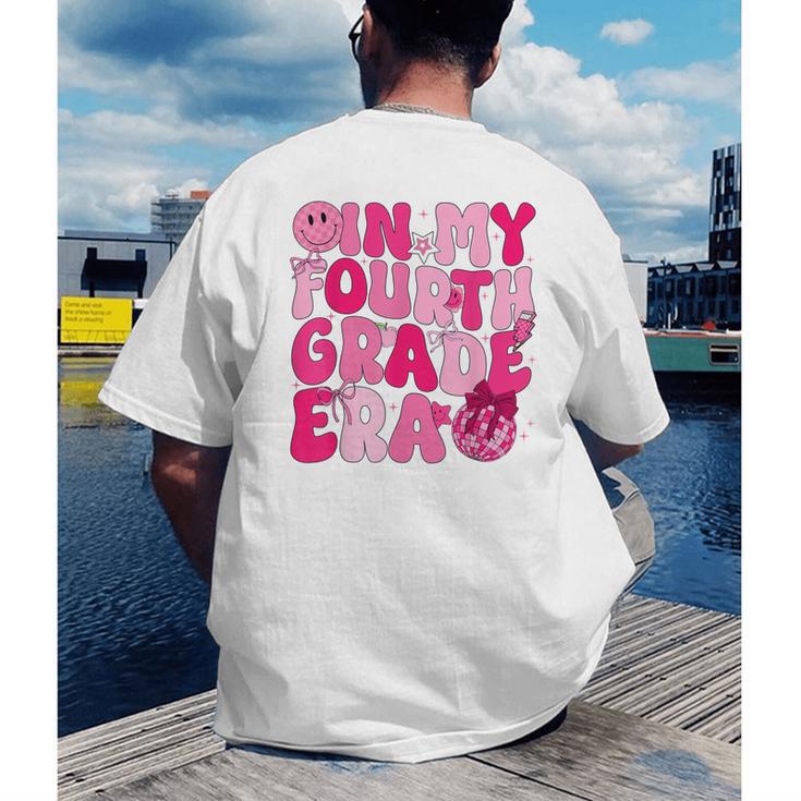 Pink Fourth Grade Era 4th Back To School Grade Teacher Men's Back Print T-Shirt, funny gift Pink Fourth Grade Era 4th Back To School Grade Teacher Men's Back Print T-Shirt, funny gift