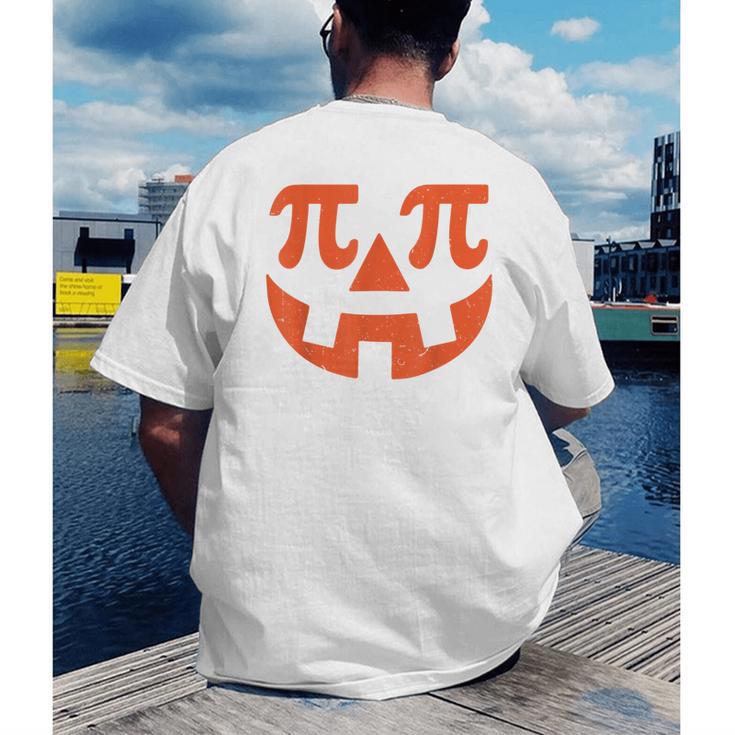 Pumpkin Pi Pie Math Thanksgiving Science Teacher Men's Back Print T-Shirt, funny gift Pumpkin Pi Pie Math Thanksgiving Science Teacher Men's Back Print T-Shirt, funny gift