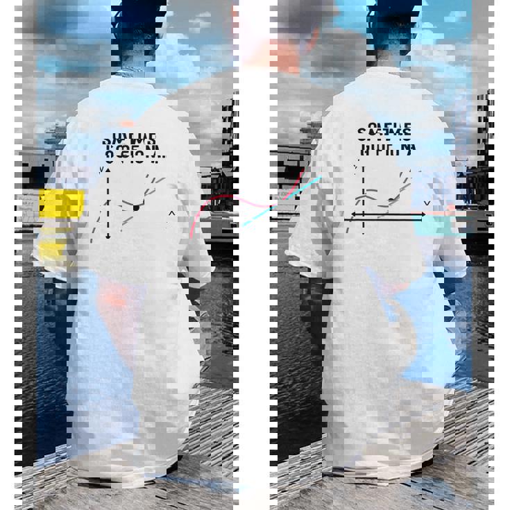 Sometimes I Go Off On a Tangent Math Teacher T Shirts Men Women Girls Kids Men&#x27;s Back Print T-Shirt, funny gift