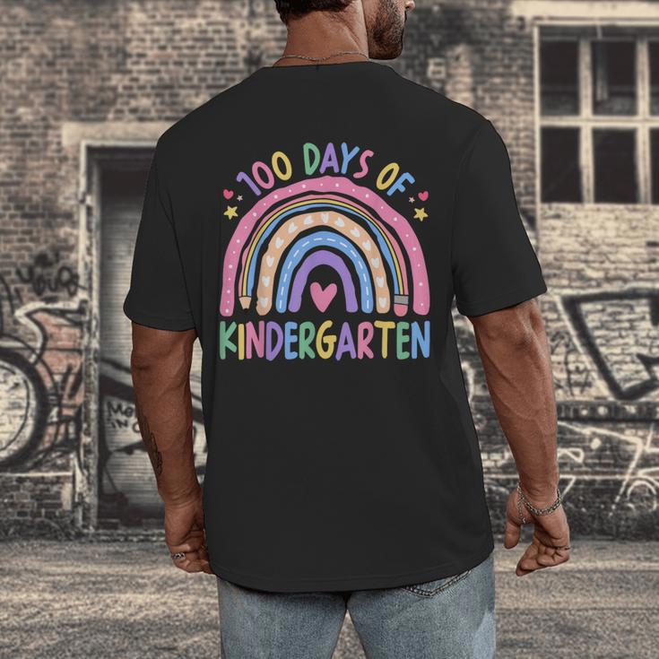 100th Day Of Kindergarten Teacher Kids 100 Days Smarter Men's Back Print T-Shirt, funny design 100th Day Of Kindergarten Teacher Kids 100 Days Smarter Men's Back Print T-Shirt, funny design