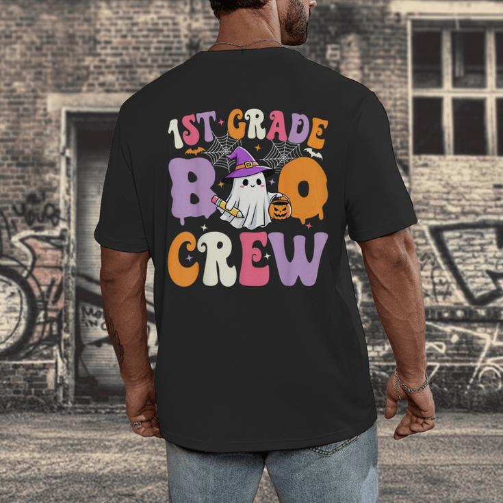 1st Grade Boo Crew Spooky First Grade Halloween Teacher Men's Back Print T-Shirt, funny design 1st Grade Boo Crew Spooky First Grade Halloween Teacher Men's Back Print T-Shirt, funny design