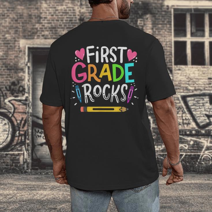 1st Grade Teacher Men's Back Print T-Shirt, funny design 1st Grade Teacher Men's Back Print T-Shirt, funny design