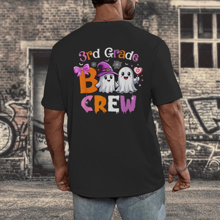 3rd Grade Boo Crew Third Grade Halloween Costume Teacher Kid Men's Back Print T-Shirt, funny design
