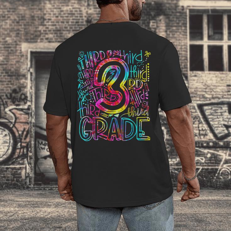 3rd Grade Typography Team Third Grade Teacher Back To School Men's Back Print T-Shirt, funny design 3rd Grade Typography Team Third Grade Teacher Back To School Men's Back Print T-Shirt, funny design