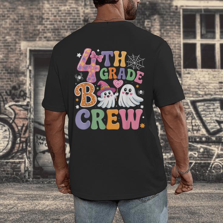4th Grade Boo Crew Fourth Grade Teacher Kids Happy Halloween Men's Back Print T-Shirt, funny design 4th Grade Boo Crew Fourth Grade Teacher Kids Happy Halloween Men's Back Print T-Shirt, funny design