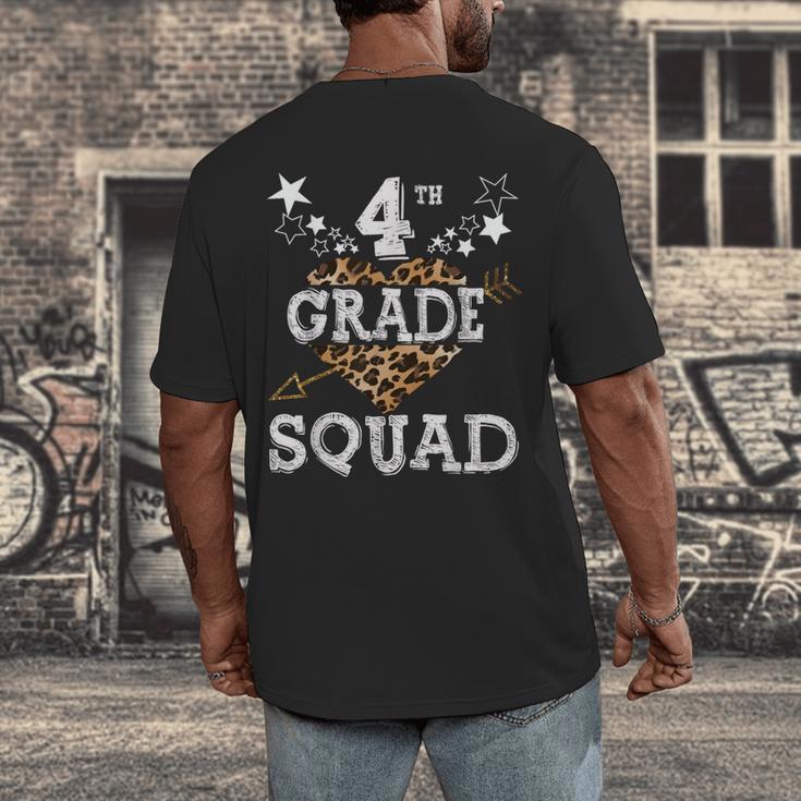 4th Grade Squad Star Team Leopard Teacher Crew Student Men Women Girls Kids Men's Back Print T-Shirt, funny design 4th Grade Squad Star Team Leopard Teacher Crew Student Men Women Girls Kids Men's Back Print T-Shirt, funny design
