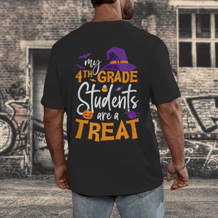 My 4th Grade Students Are a Treat Teacher Halloween Witch For Men Women Kids Men's Back Print T-Shirt, funny design My 4th Grade Students Are a Treat Teacher Halloween Witch For Men Women Kids Men's Back Print T-Shirt, funny design