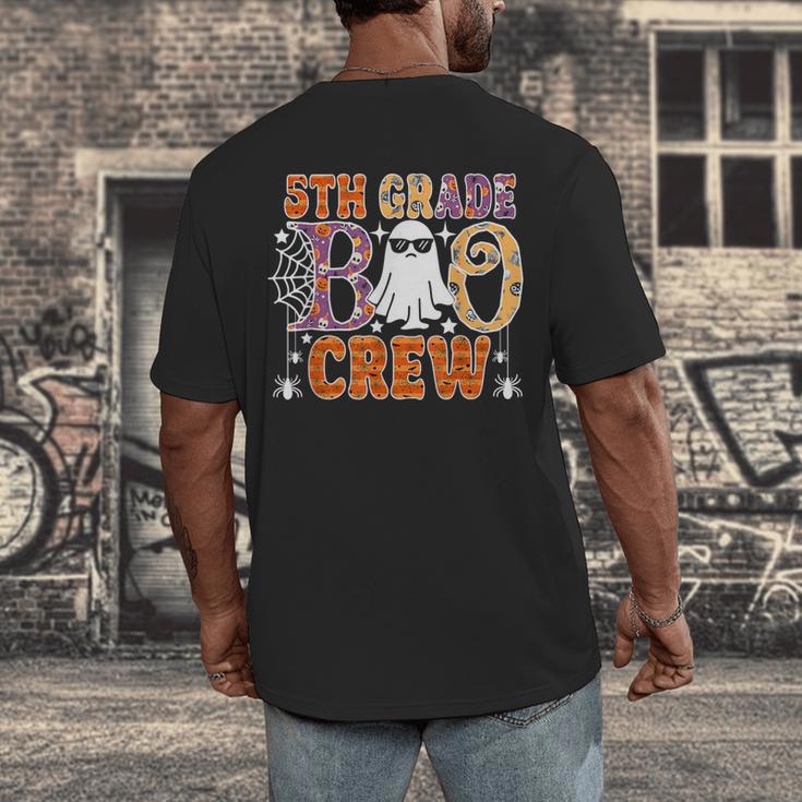 5th Grade Boo Crew Halloween Teachers Students Men's Back Print T-Shirt, funny design 5th Grade Boo Crew Halloween Teachers Students Men's Back Print T-Shirt, funny design