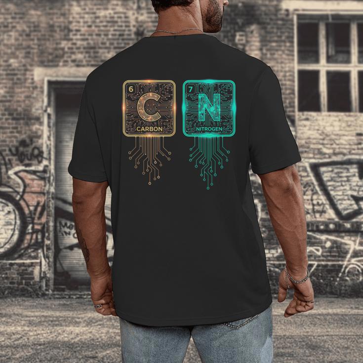 6 7 Science Chemistry Teacher Periodic Table Meme Men's Back Print T-Shirt, funny design