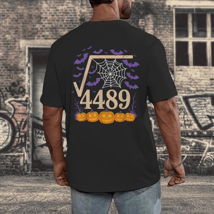 67 Meme Math Teacher 6 7 Square Root 4489 Men's Back Print T-Shirt, funny design 67 Meme Math Teacher 6 7 Square Root 4489 Men's Back Print T-Shirt, funny design