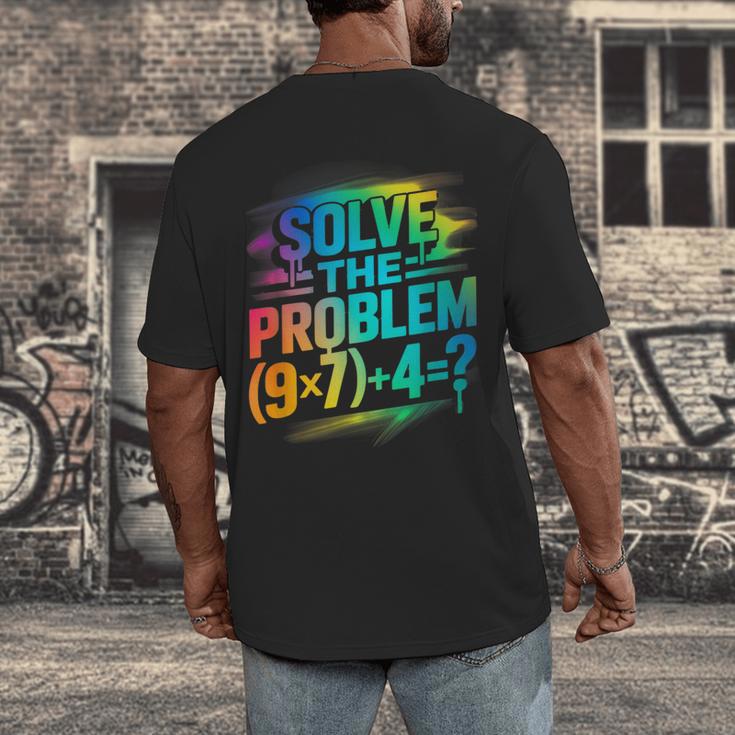 67 Meme PEMDAS Elementary Math Teacher Six Seven Men's Back Print T-Shirt, funny design 67 Meme PEMDAS Elementary Math Teacher Six Seven Men's Back Print T-Shirt, funny design