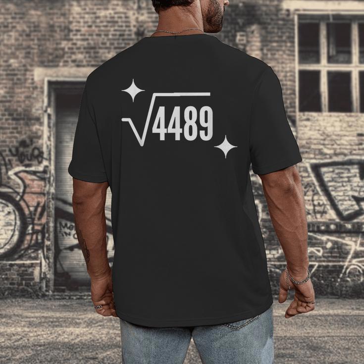 67 Meme Square Root 4489 Slang Math Teacher Men Women Men's Back Print T-Shirt, funny design 67 Meme Square Root 4489 Slang Math Teacher Men Women Men's Back Print T-Shirt, funny design