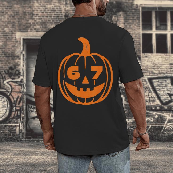 67 Six Seven Halloween Costume For Students Teachers Men's Back Print T-Shirt, funny design 67 Six Seven Halloween Costume For Students Teachers Men's Back Print T-Shirt, funny design
