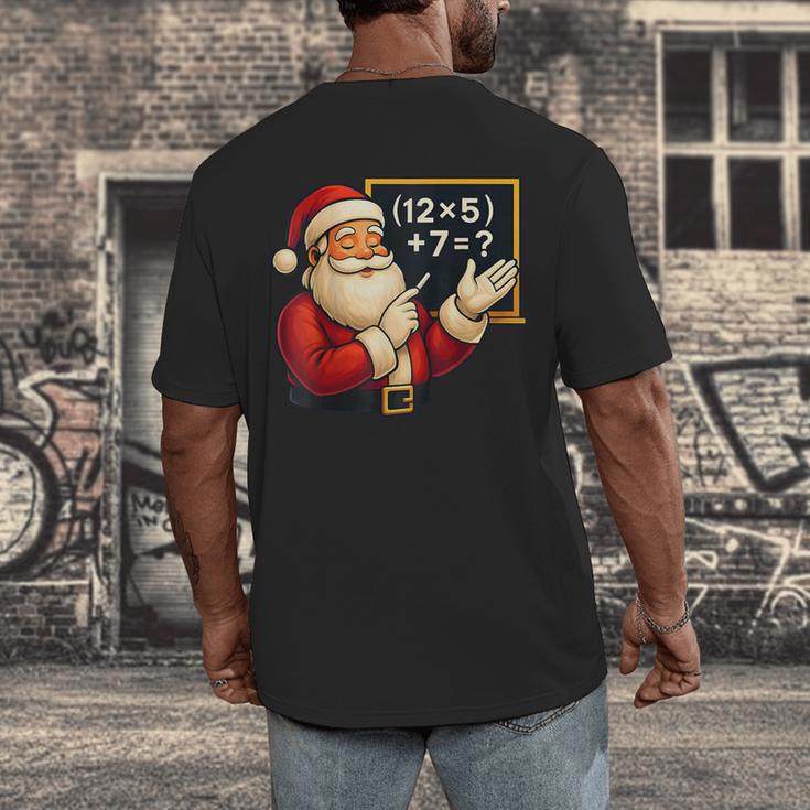 67 Teacher Santa Christmas Six Seven Meme Math Xmas Men's Back Print T-Shirt, funny design 67 Teacher Santa Christmas Six Seven Meme Math Xmas Men's Back Print T-Shirt, funny design