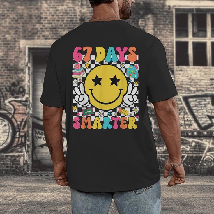 67th Day Of School Shirt 67 Days Smarter Teacher Boy Girls Men's Back Print T-Shirt, funny design 67th Day Of School Shirt 67 Days Smarter Teacher Boy Girls Men's Back Print T-Shirt, funny design