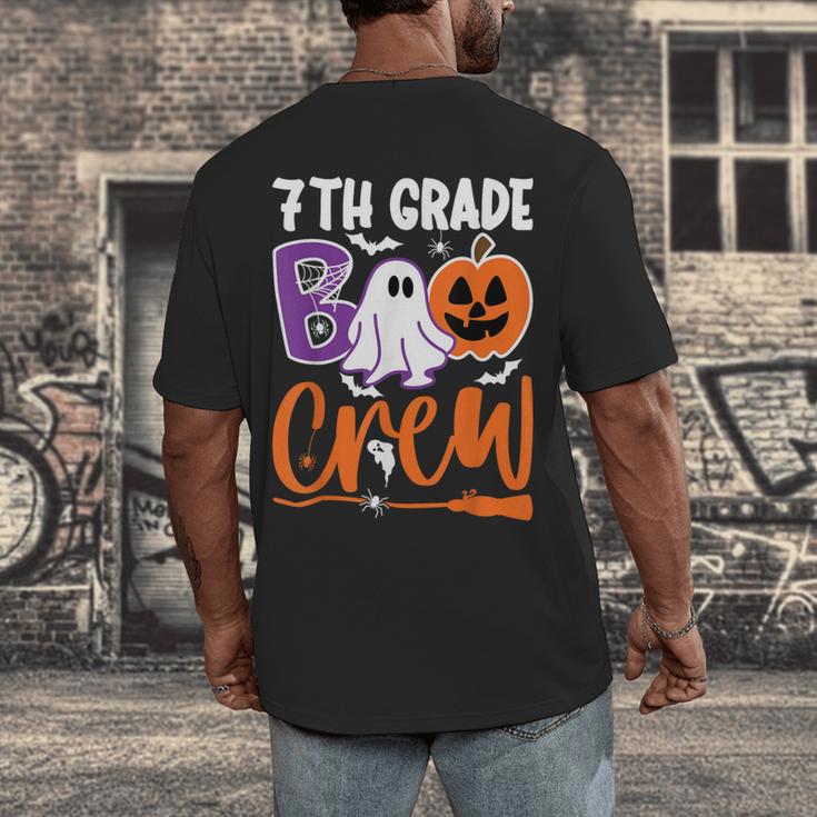 7th Grade Boo Crew Teacher Student Halloween Costume Men's Back Print T-Shirt, funny design 7th Grade Boo Crew Teacher Student Halloween Costume Men's Back Print T-Shirt, funny design