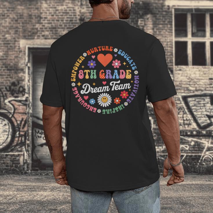 8th Grade Dream Team Eighth Grade Teacher Kid Back To School Men's Back Print T-Shirt, funny design