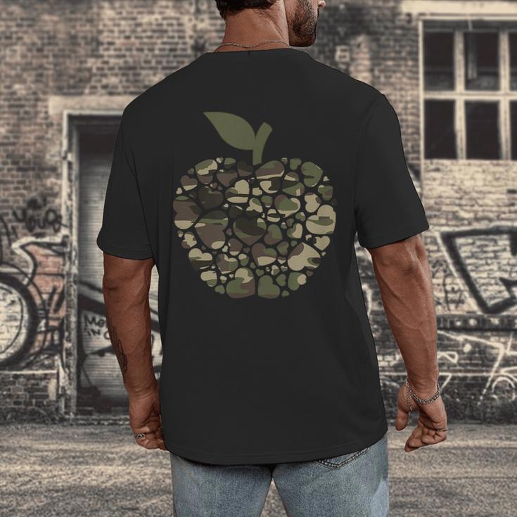 Apple Hearts Teacher Camouflage Clothing School Camo Apple For Men Women Girls Kids Men's Back Print T-Shirt, funny design Apple Hearts Teacher Camouflage Clothing School Camo Apple For Men Women Girls Kids Men's Back Print T-Shirt, funny design