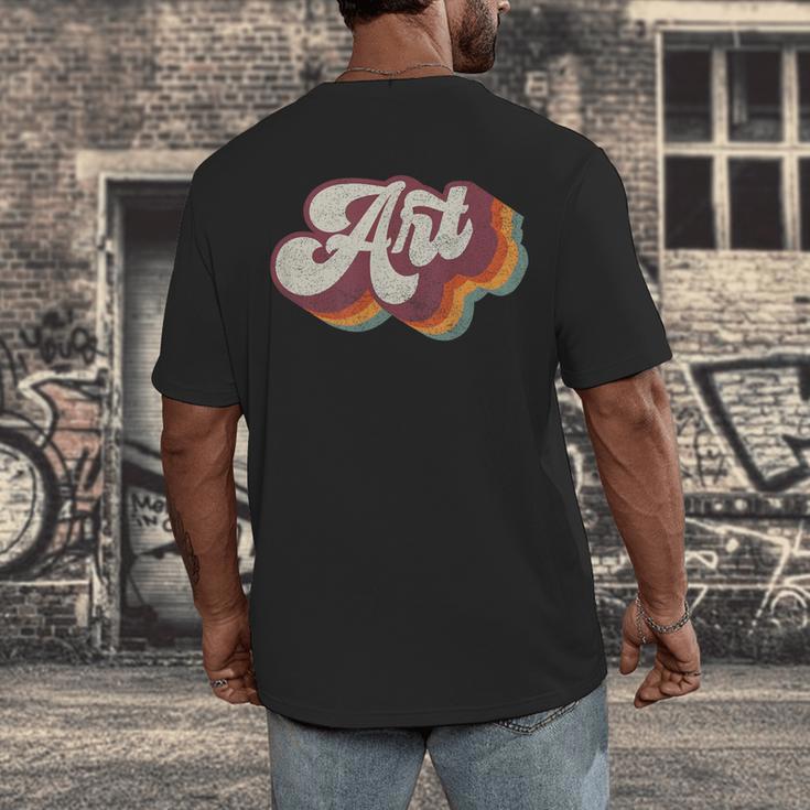 Art Teacher Back To School Men's Back Print T-Shirt, funny design Art Teacher Back To School Men's Back Print T-Shirt, funny design