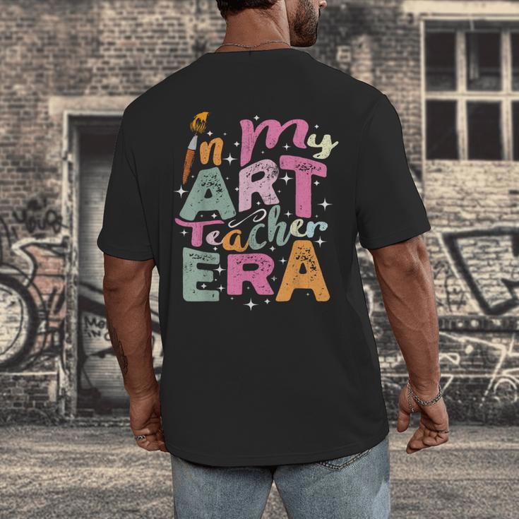 In My Art Teacher Era Teaching Future Artist Back To School Men's Back Print T-Shirt, funny design In My Art Teacher Era Teaching Future Artist Back To School Men's Back Print T-Shirt, funny design