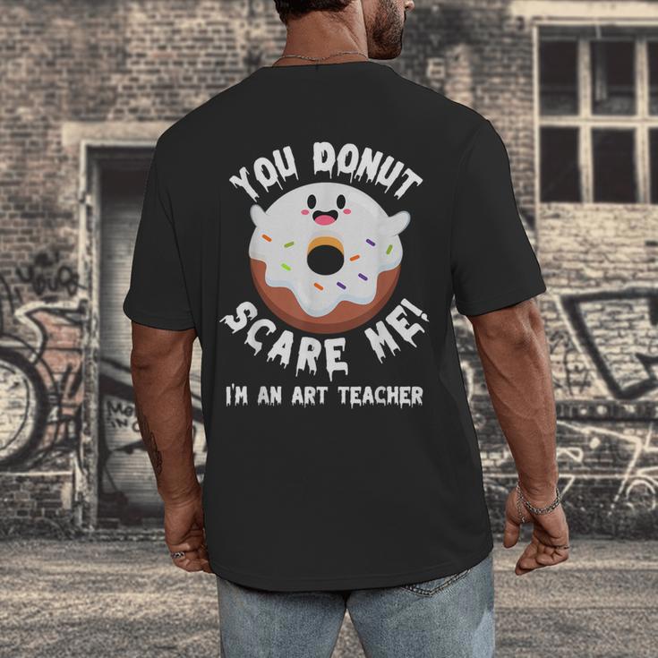 Art Teacher Halloween Donut Lover Costume Kawaii Monster Men's Back Print T-Shirt, funny design Art Teacher Halloween Donut Lover Costume Kawaii Monster Men's Back Print T-Shirt, funny design