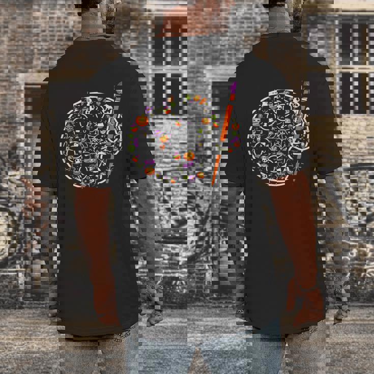 Art Teacher Pumpkin Scary Halloween Costume Men Women Men&#x27;s Back Print T-Shirt, funny design