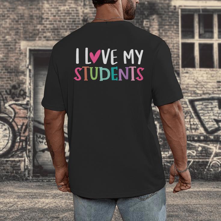 Back To School I Love My Students Teachers Women Boys Girls Men's Back Print T-Shirt, funny design Back To School I Love My Students Teachers Women Boys Girls Men's Back Print T-Shirt, funny design