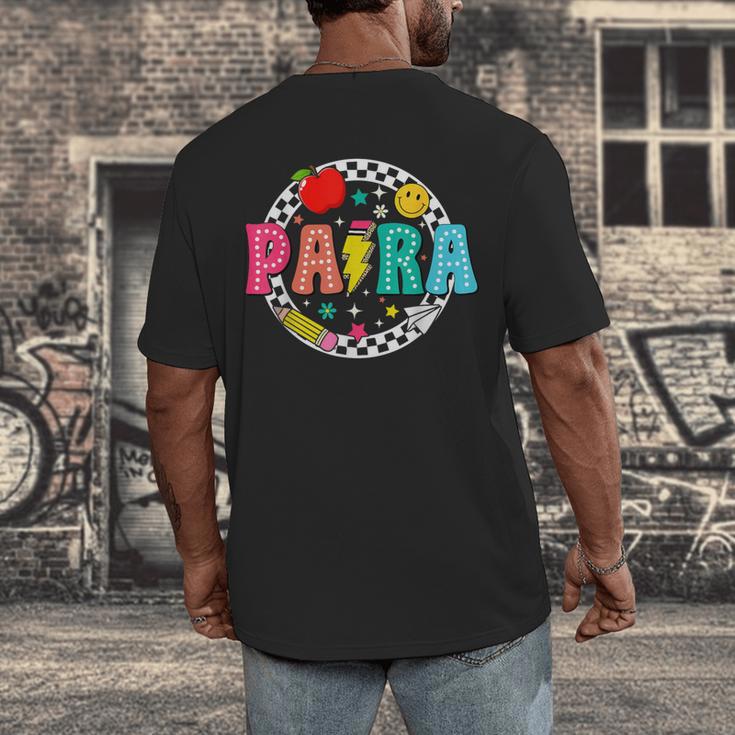 Back To School Para For Men Women Teacher Men's Back Print T-Shirt, funny design Back To School Para For Men Women Teacher Men's Back Print T-Shirt, funny design