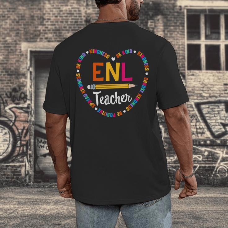 Back To School Tee ENL Teacher English New Language Squad Men's Back Print T-Shirt, funny design