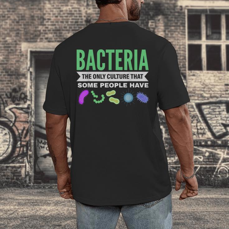 Bacteria Culture Biology Science Teacher Biologist Men's Back Print T-Shirt, funny design Bacteria Culture Biology Science Teacher Biologist Men's Back Print T-Shirt, funny design