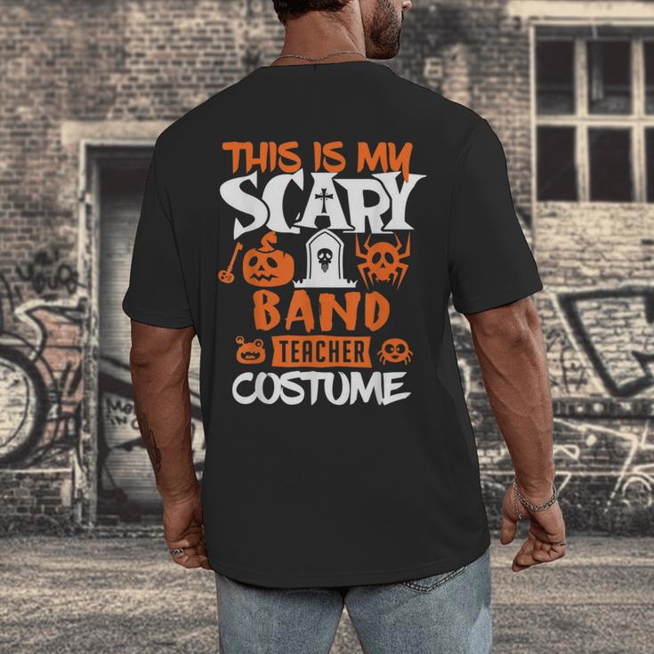 Band Teacher Halloween Shirt Costume School Marching Band For Men Women Men's Back Print T-Shirt, funny design