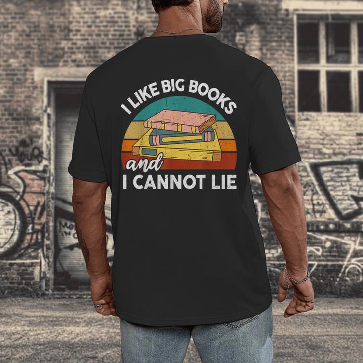 I Like Big Book Cant Lie Nerd School Librarian Teacher For Men Women Kids Men's Back Print T-Shirt, funny design I Like Big Book Cant Lie Nerd School Librarian Teacher For Men Women Kids Men's Back Print T-Shirt, funny design