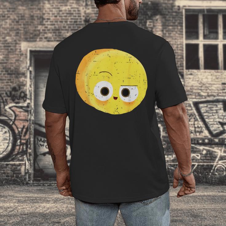 The Big Cheese Good Egg Teacher Halloween Costume Food Group Men's Back Print T-Shirt, funny design