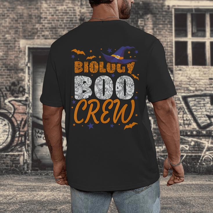 Biology Boo Crew Halloween Biology Teacher Matching For Men Women Kids Men's Back Print T-Shirt, funny design