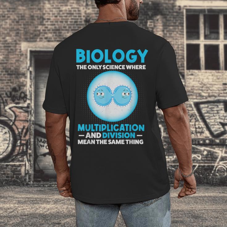 Biology Facts Science Teacher Student Biologist Men's Back Print T-Shirt, funny design Biology Facts Science Teacher Student Biologist Men's Back Print T-Shirt, funny design